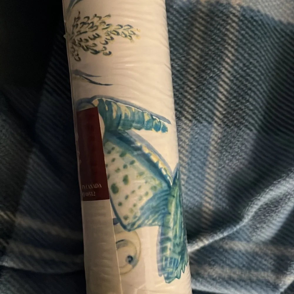 NIP! Set of 5 Waverly Fine Wallpaper Coverings. Seashell Border. 5 yards each